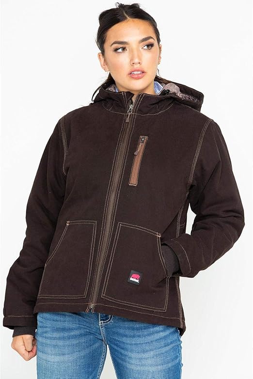 berne ladies modern hooded jacket