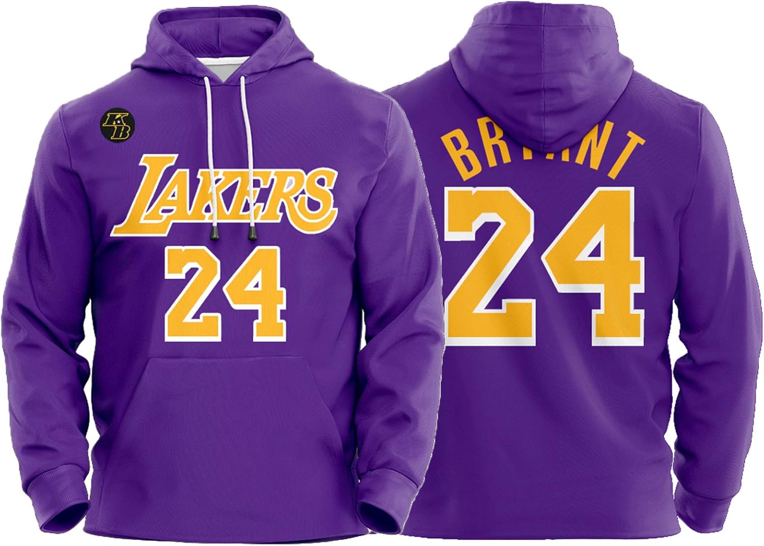 Kobe Bryant Long Sleeve Hoodie, 2021 New Season Black Mamba Lakers 24