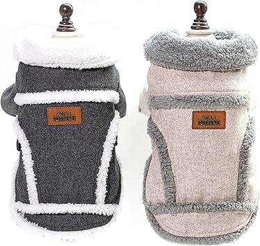 Amazon Co Jp 犬用服 冬 北欧 厚手 コットン ジャケット ペット 暖かい 脚 ペット服 2枚 ホーム キッチン