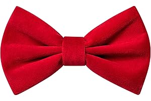 Branduce Velvet Bow Ties for Men Adjustable Pre-tie Bowtie Tuxedo Bowties for Wedding