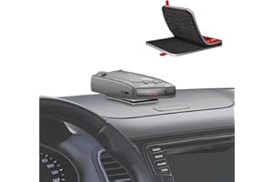 IGOEVO Radar Detector Dash Mount – Compatible with Cobra, Uniden, Escort & More, Heat-Resistant Hook-and-Loop Base, Unobstructed View, Secure & Adjustable Installation