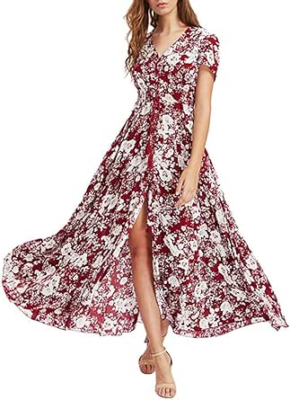 amazon red formal dresses