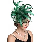 KERITANE Women Fascinators Hats Flower Fascinators with Headband and Clip Tea Party Headwear for Women and Girls