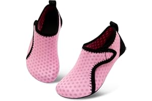 JIASUQI Kids Boys and Girls Summer Athletic Water Shoes Aqua Socks for Beach Swimming Pool