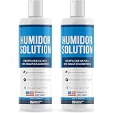Essential Values Cigar Humidor Solution (2 Pack) 16oz Propylene Glycol Solution (PG Solution) For Humidifiers. Humidor Accessories and Supplies