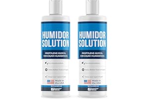 Essential Values Cigar Humidor Solution (2 Pack) 16oz Propylene Glycol Solution (PG Solution) for Humidifiers. Humidor Access