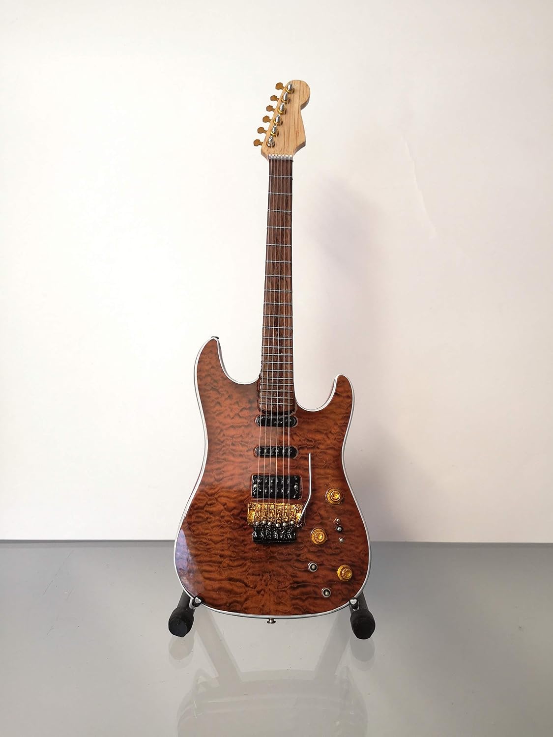 Phil Collen, Miniature Guitar Replica, Music Gifts, Handmade Ornamental 1/4 Scale, Includes a Display Box - Image 5