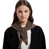 ACUSHLA 100% Merino Wool Triangle Scarf for Women Winter Neck Gaiter Warmer Knit Hooded Scarf Soft Warm Neck Wrap
