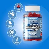Nutrigums Mind & Focus Ashwagandha Gummy Raspberry 60 Vegan Gummies view 4
