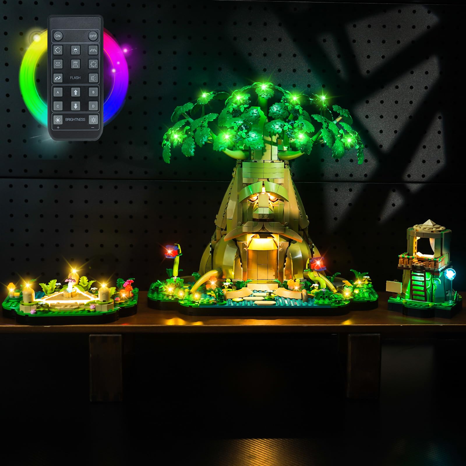 Remote Control Light Kit Compatible with Lego 77092 Great Deku Tree 2-in-1 (No Model), Led Light Set for Great Deku Tree 77092 Creative Toys — image 1