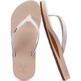 KuaiLu Womens Arch Support Flip Flops Comfortable Yoga Mat Slip on Summer Beach Walking Thong Cushion Sandals