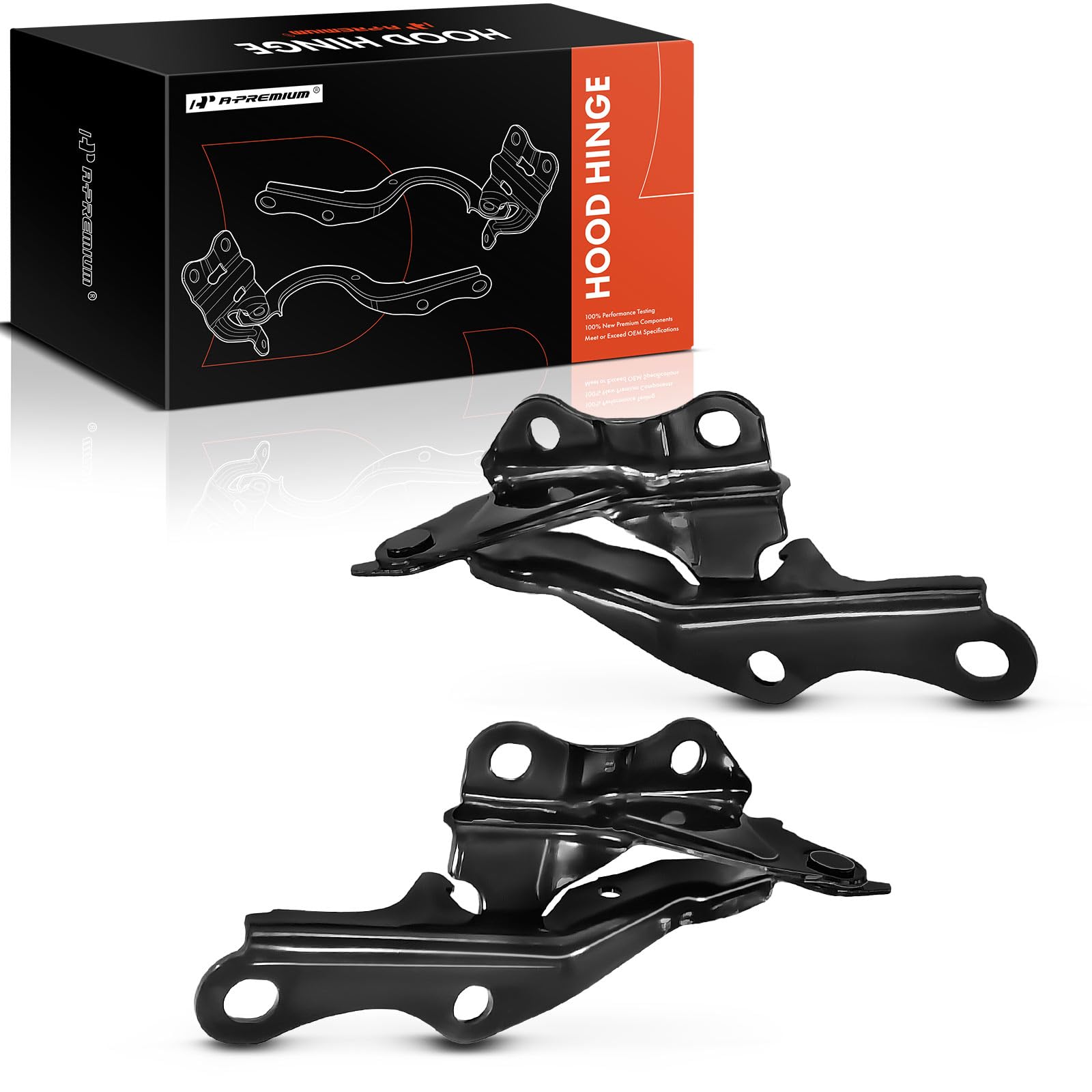 Photo 1 of A-Premium Front Driver and Passenger Hood Hinges Compatible with Toyota Camry 1997 1998 1999, Front Left and Right Side, 2-PC Set, Replace# 53420AA010, 53410AA010