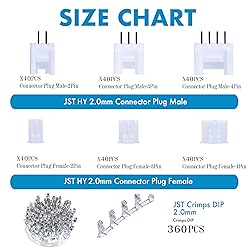 CQRobot JST HY 2.0 mm Pitch 2-Pin/3-Pin/4-Pin