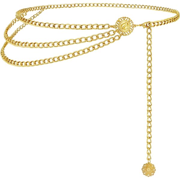 Amazon.com: Waist Chain Belts for Women Fashion Adjustable  display picture 1