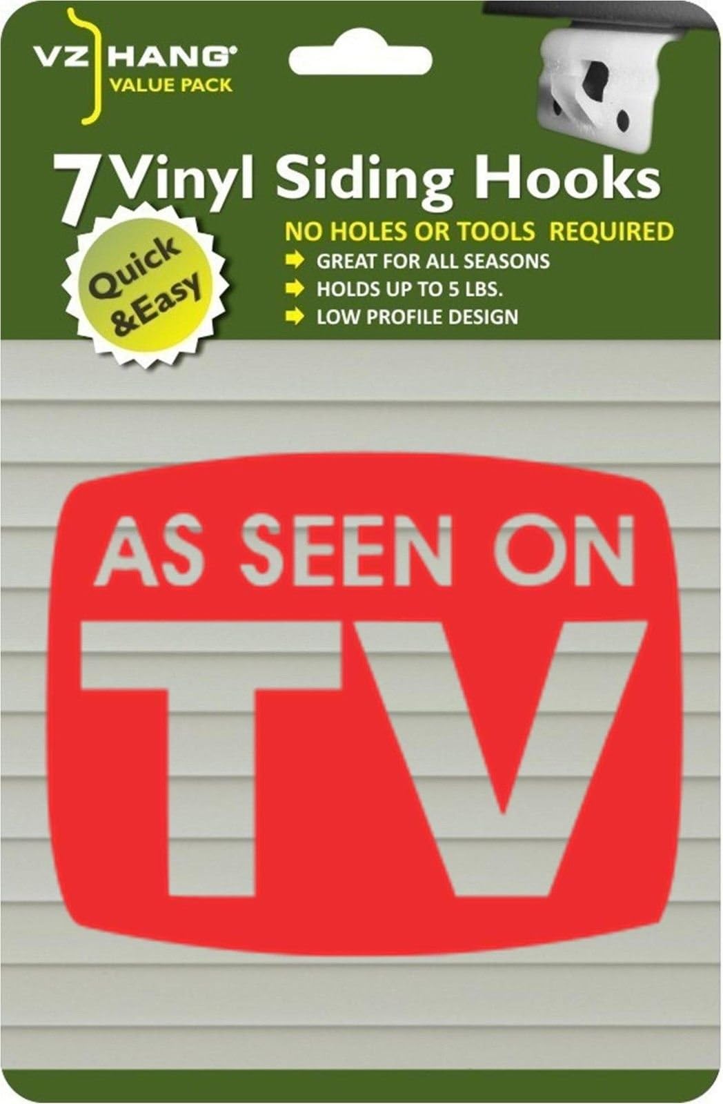 VZ Hang 7 Pack Vinyl Siding Hooks