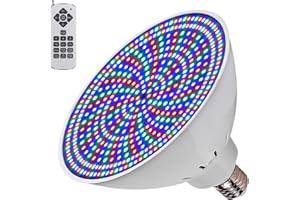 JONAS C LED Pool Light Bulb for Inground Pool, 12V 45W RGB Color Changing Swimming Pool Light Bulb with Remote Control, Replacement for 300-600W E26 Pool Bulb, Fit in for Pentair and Hayward Series