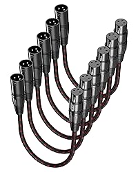 VANDESAIL XLR Cable Short, Microphone Cable 1 ft 6