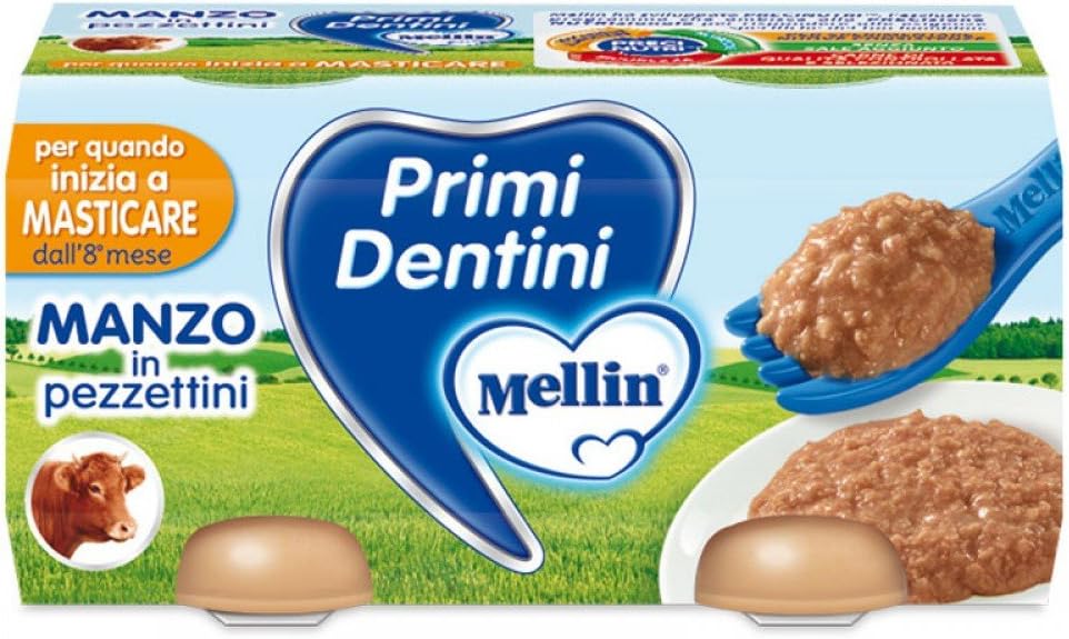 Mellin First Dentini Beef 2x80g New
