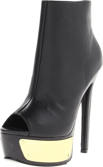 steve madden black platform booties