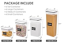 Airtight Food Storage Containers with