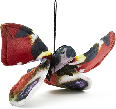 Zappi Co 100% Recycled Plush Peacock Butterfly Toy 28.5cm Width