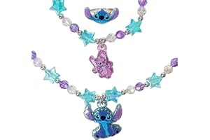 LUV HER Girls Jewelry Set 3 Piece Princess Toys | Jewelry Set with Beaded Necklace for Gilrs - Toddler Bracelets and Girls Ring | Toddler Girl Toys | Kids Jewelry for Girls | Princess Dress up Ages 3+