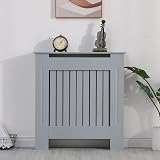 AVC Designs Extra Large Radiator Cover Modern Vertical Slats Grey view 4