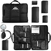 Primacare DS-9185 Aneroid Sphygmomanometer and Blood Pressure Cuff Set with Portable Case, 5 Sized Nylon Cuffs with Deflation