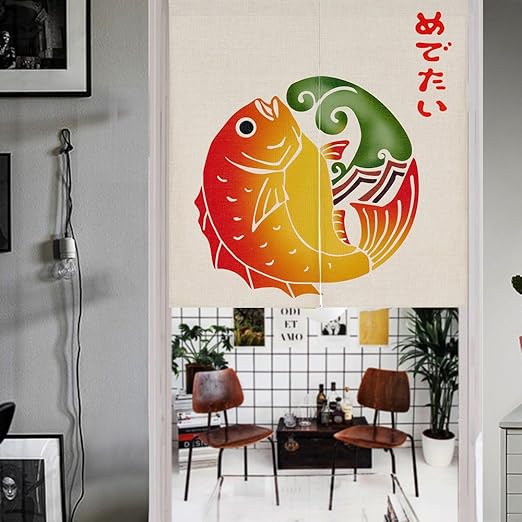 Mr Fantasy Estilo Japones Lino Y Algodon Puerta Puerta Noren