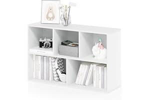 Furinno 5-Cube Open Shelf, White 11069WH