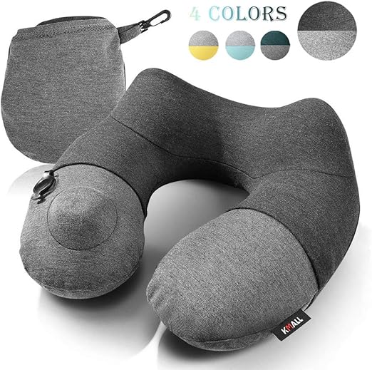 Amazon Com Kmall Inflatable Travel Neck Pillow For Airplane
