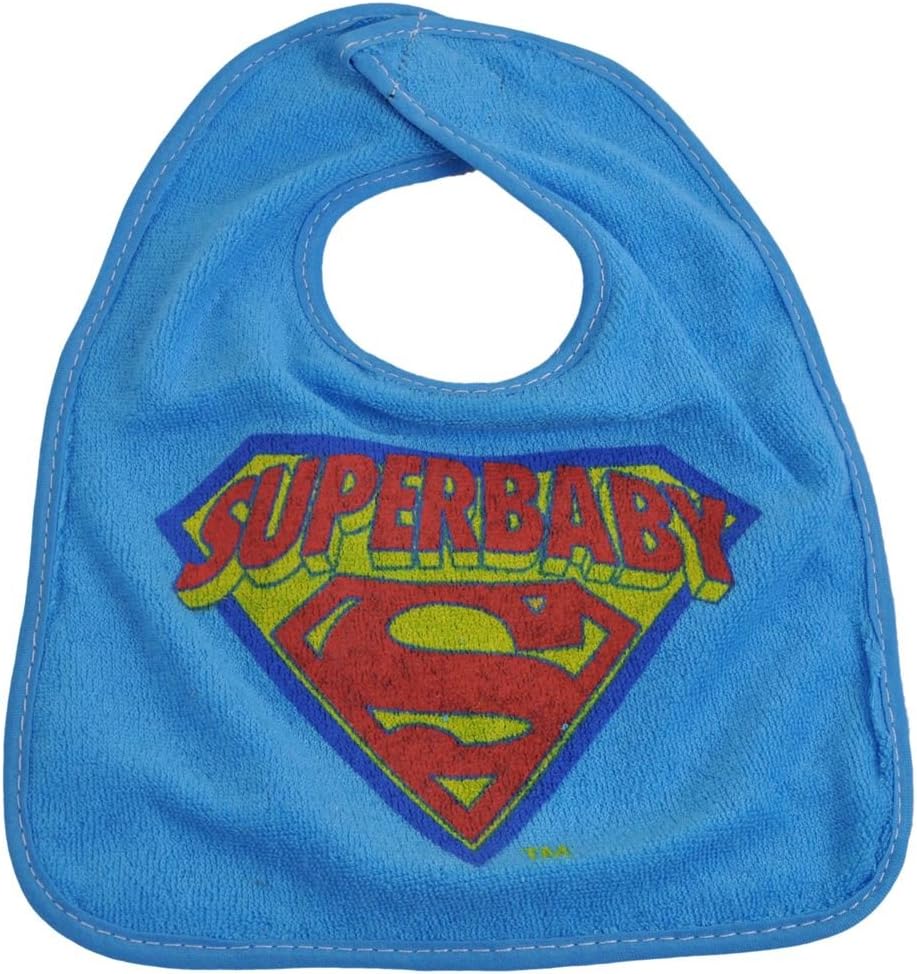 SUPERBABY (SUPERMAN) BLUE BABY BIB