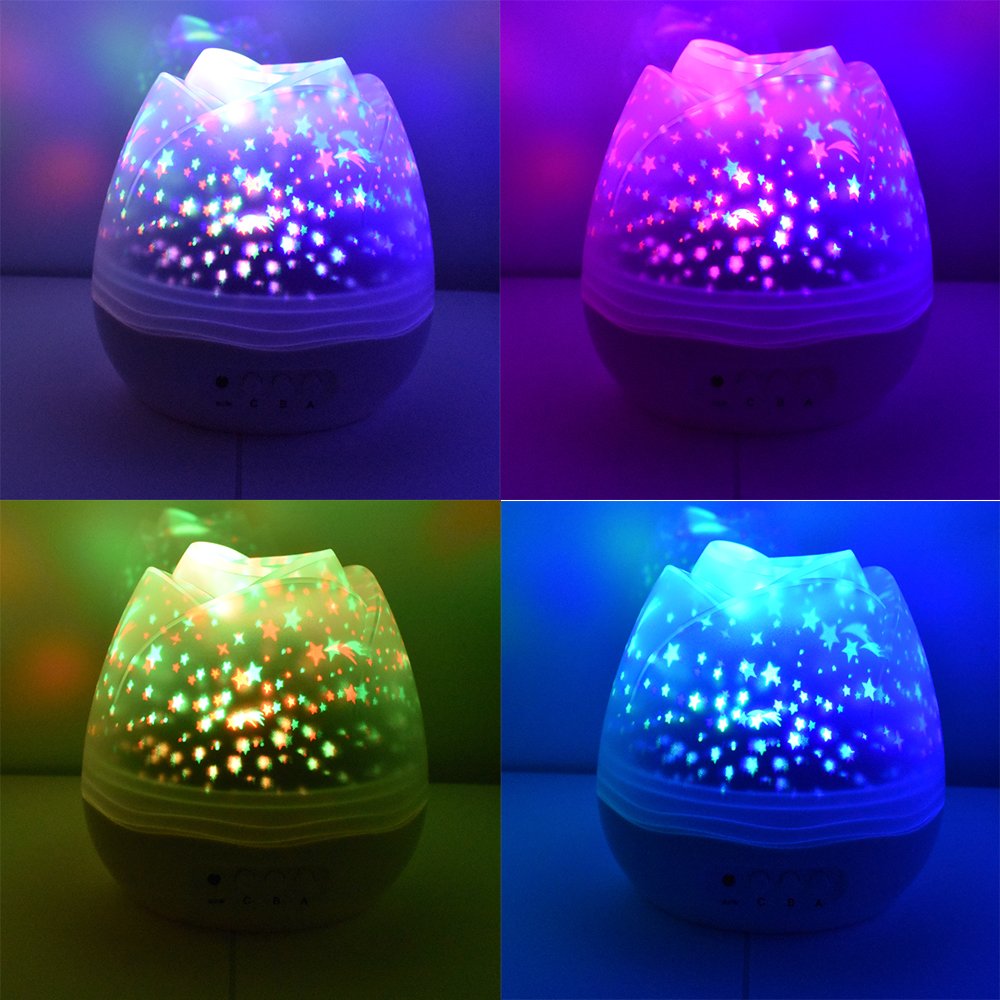 infantil 4 luces led unicornios