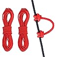 salbsever 2 Pieces Archery D Loop Material Rope Compound Bow String Buckle D Loop Rope String for Compound Bowstring Archery 10 Feet Bowstring Serving Thread Release