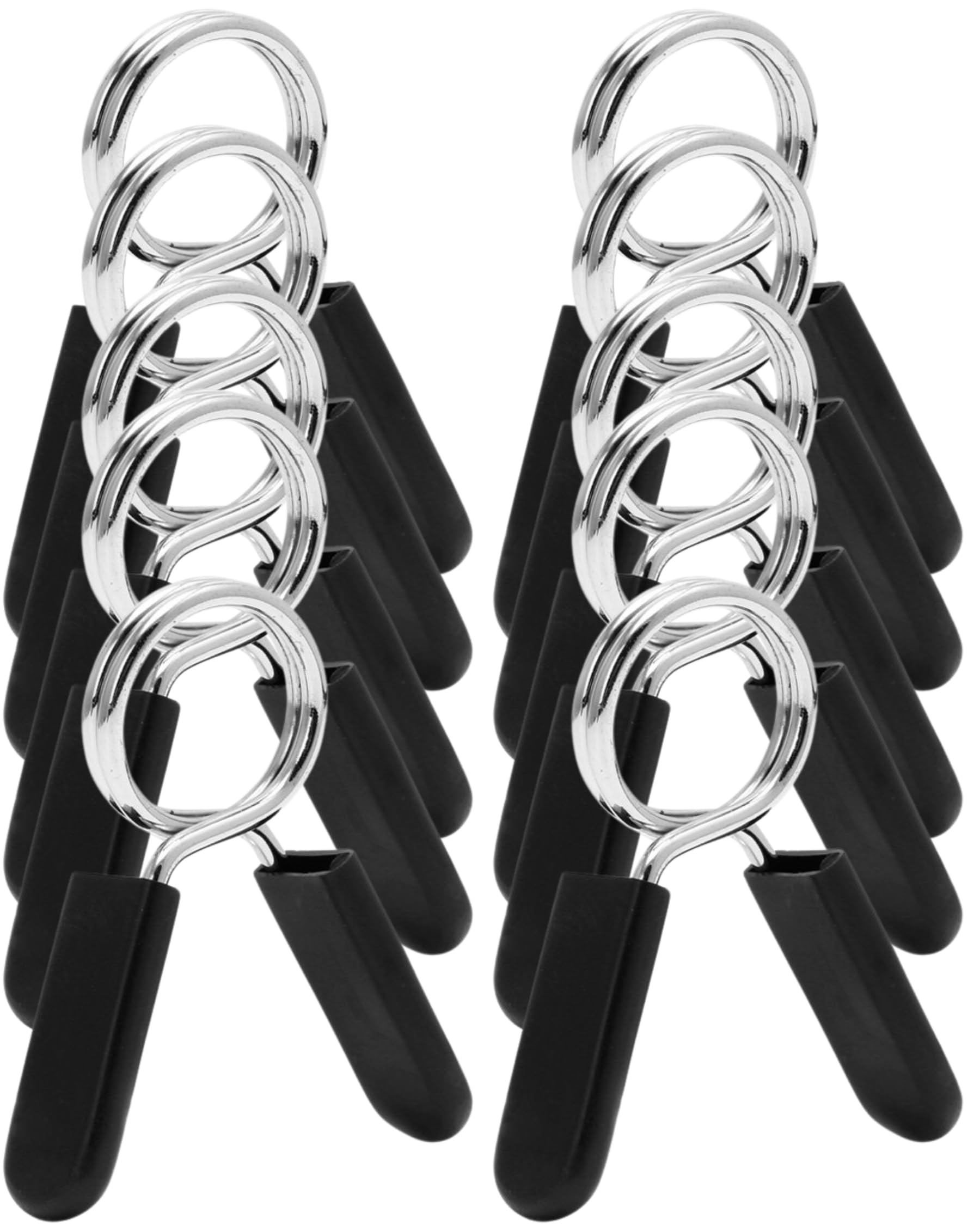 The Pure Blue 50mm/2” Spring Steel Weight Clips - 5 Pairs Metal Clamps for Barbells, Dumbbells, Bars. Weightlifting and Strength Training Essential. Gym Accessories and Fitness Equipment.
