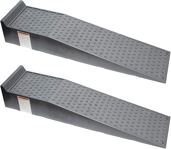 BISupply Vehicle Service Ramp Set 6.6” Inch Car Lift, 5 Ton Heavy