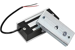 HONGJIN Electric Magnetic Door Lock - 60KG/130LBS Holding Force, 12V NC Mode Access Control Lock for Metal, Fire Proof, Wooden, Glass Doors