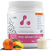 ATP LAB Total Radiance Collagen - Peach Mango Flavor, 360g - Collagen Peptides Powder for Women - Hydrolyzed Collagen Protein Supplement with Biotin