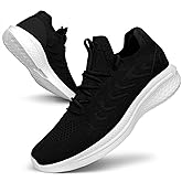 Pujcs Mens Tennis Shoes Slip on Sneakers Ligthtweight Wlking Running Shoes for Work Gym Workout Sports Atheletic