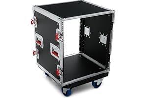 Gator Cases G-TOUR Audio Road Rack with Heavy-Duty Casters and Tour Grade Hardware; 17" Rackable Depth, 12U (G-TOUR 12U CAST)