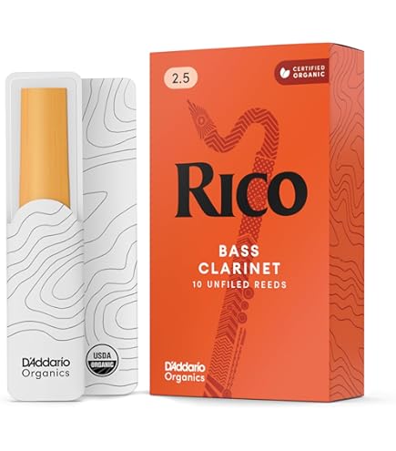 Amazon.com: Rico Organic Bb Clarinet Reeds, Strength 2.5, Pack of