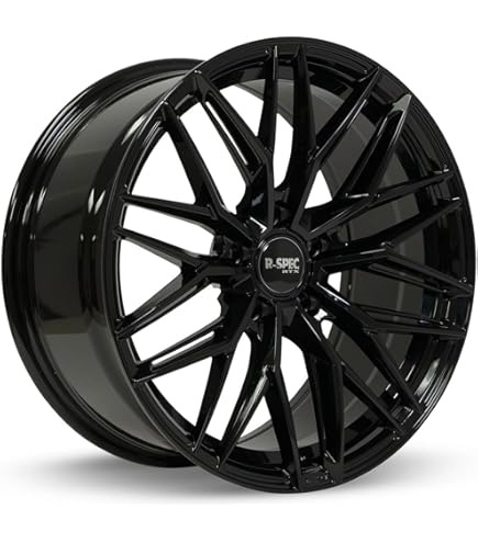 ブラックスポークホイール REVSPEC Amazon.com: RTX® (R-Spec) • 082845 • SW20 • Gloss Black • 17x7.5