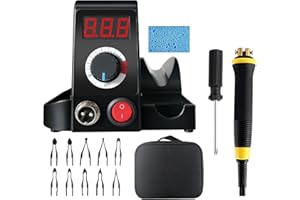FIRELOOD Wood Burning Kit,Wood Burning Tool,Digitally Adjustable Temperature Wood Burner Kit,Professional Wood Burner Tool Kit for Adults Beginners Craft,pyrography pen Comes With 10Pyrography Wire Tips