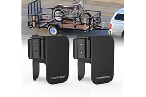 ruiru bro 2 Pack E Track Wheel Chock,E Track Wheel Chock & Strap Kit,Motorcycle Trailer Mount for E-Track/X-Track,Motorcycle E Track Chock,Motorcycle/Dirt Bike Wheel Chocks for Trailer (Black)