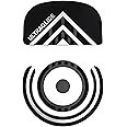PWNAGE Ultraglide Glass Skates Feet for G Pro X Superlight GPX, Ultra-Smooth and Durable, 3M Adhesive, fit for Gaming Mouse Black and White