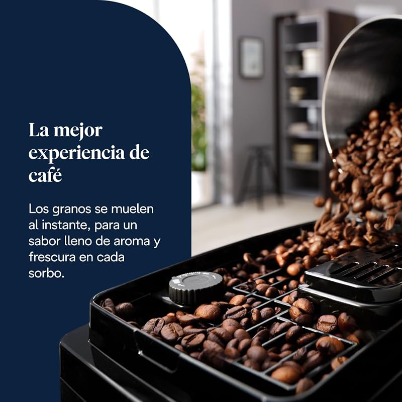 Magnifica Start - Cafetera Superautomática 4 Bebidas Negro