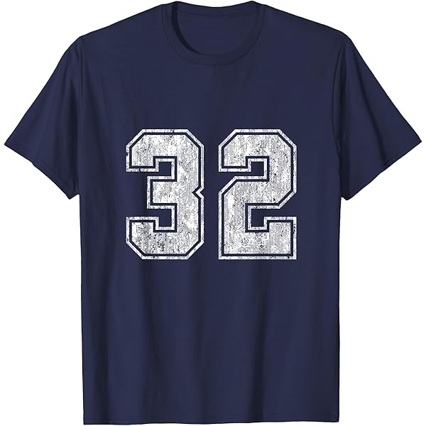 Amazon.com: Number 7 T-Shirt Vintage Seven Tee Sports Design T