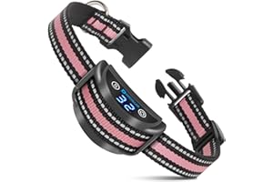 Dog Bark Collar, DTCOLLAR Bark Collar for Small Dogs 5-15lbs & Above, Barking Collar with 4 Training Modes & 5 Level Sensitivity, Vibration or Shock Switchable Anti Bark Collars for Dogs