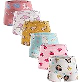 Kids Little Girls Underwear Toddler Baby 100% Cotton Soft Briefs Panties Cartoon Big Girls Undies 1-10 Years (Pack of 6)