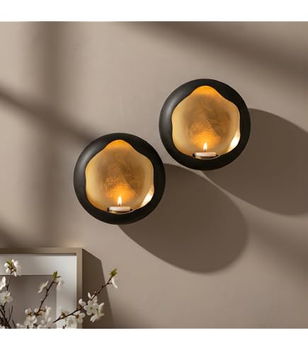 Amazon.com: NativeSkins Solara Metal Wall Candle Sconce Set of Two